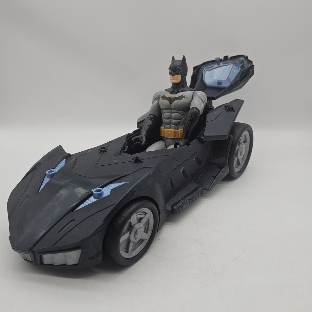 TM & DC Comics 2018 Mattel Batman Missions Batmobile Vehicle 15.5" and Figure
